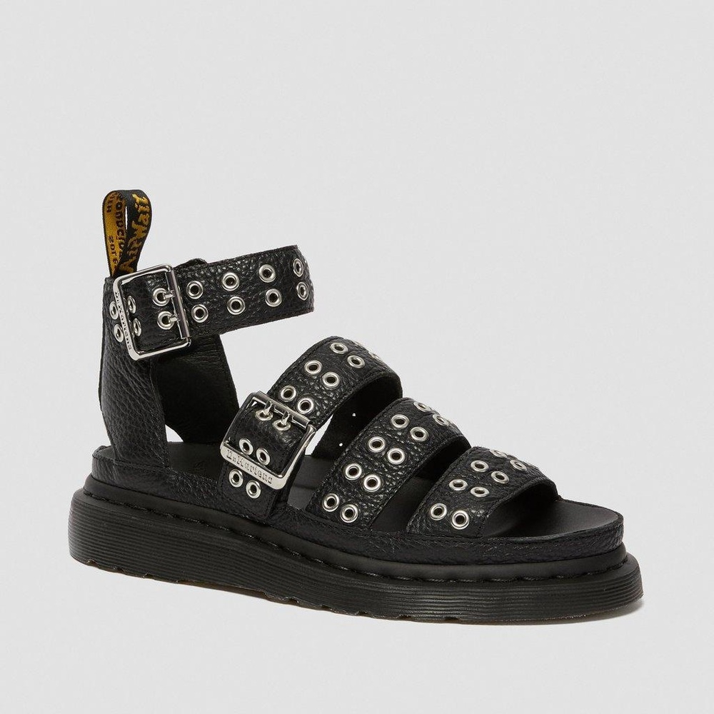 DOC MARTEN VINTAGE CLARISSA II METAL DETAIL LEATHER SANDALS Size 39 // women’s 8